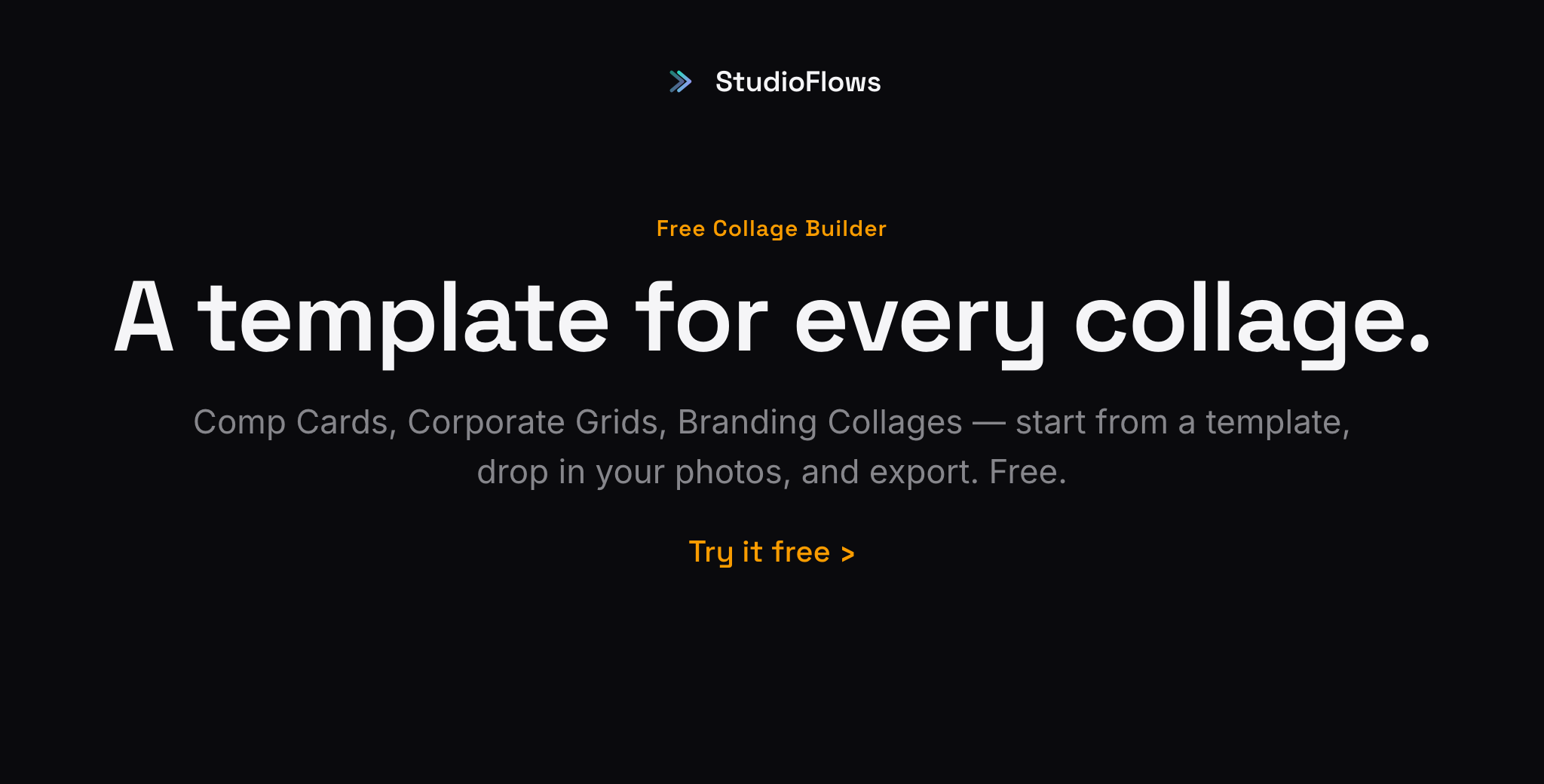 StudioFlows Collage Builder — templates (free)
