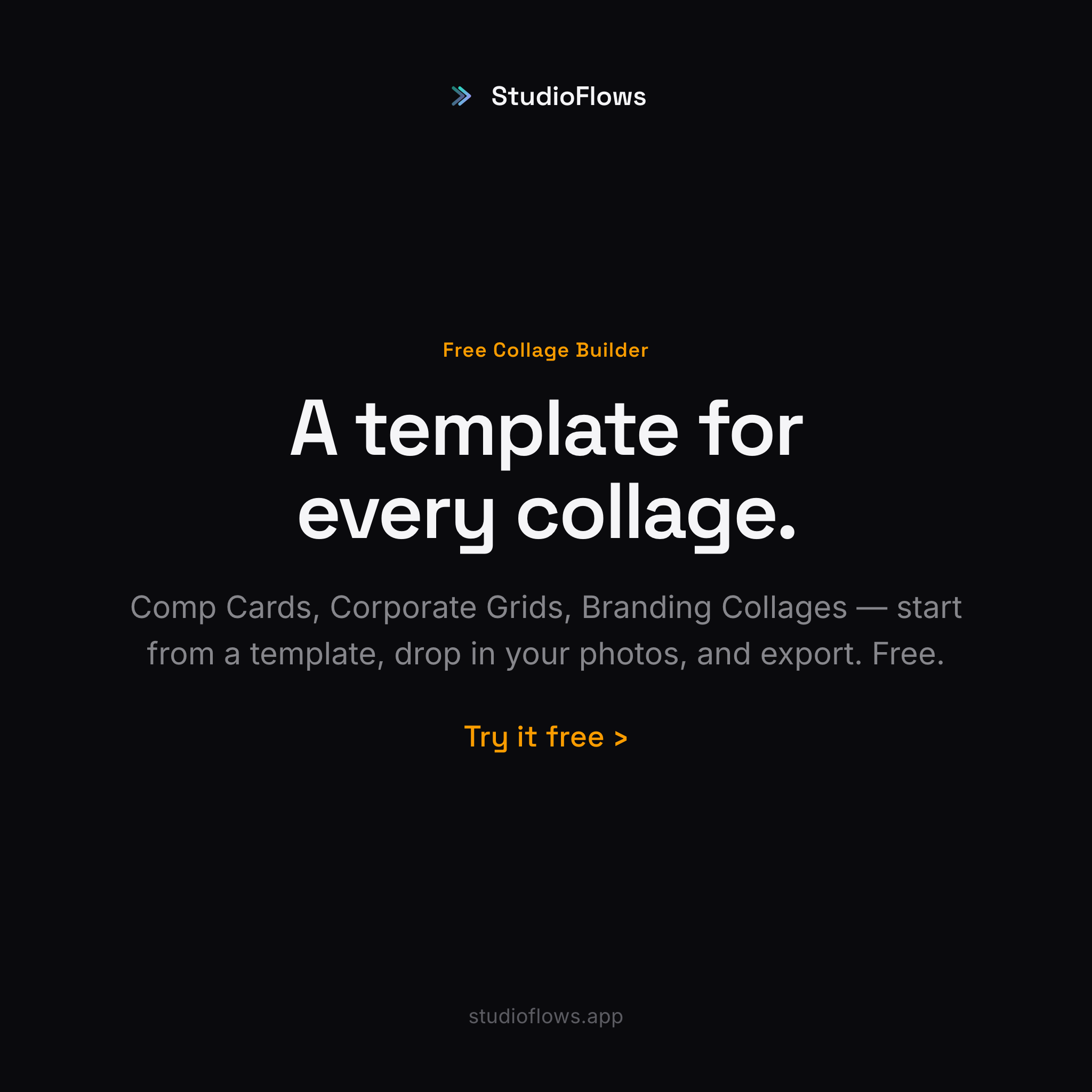 StudioFlows Collage Builder — templates (free)